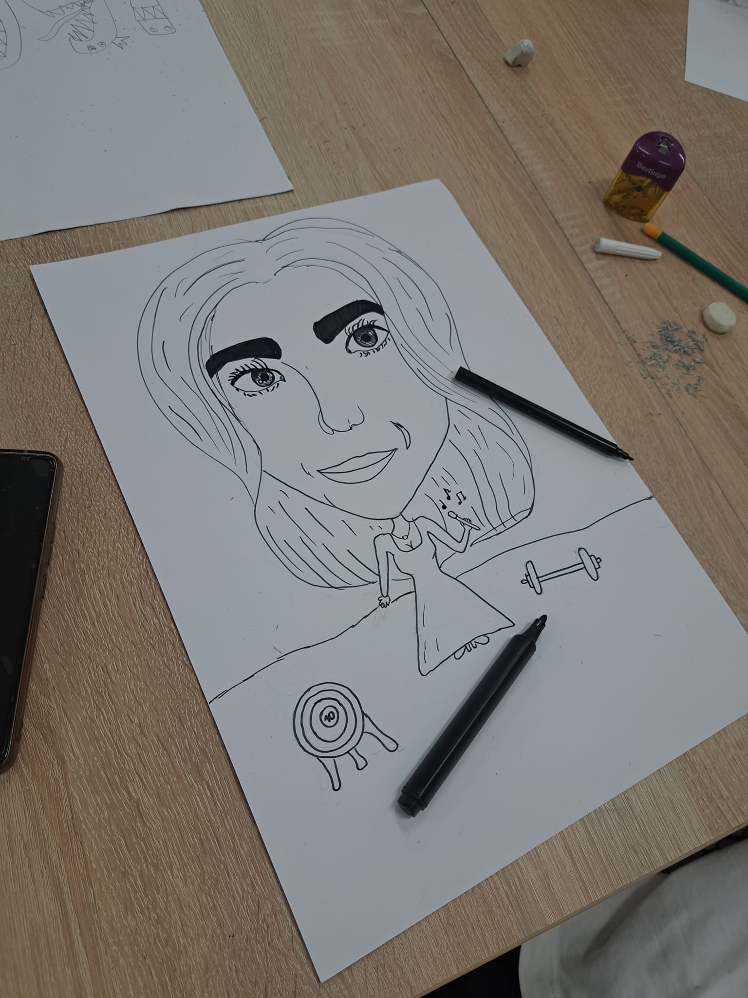 Zajęcia plastyczne - karykatury i portrety